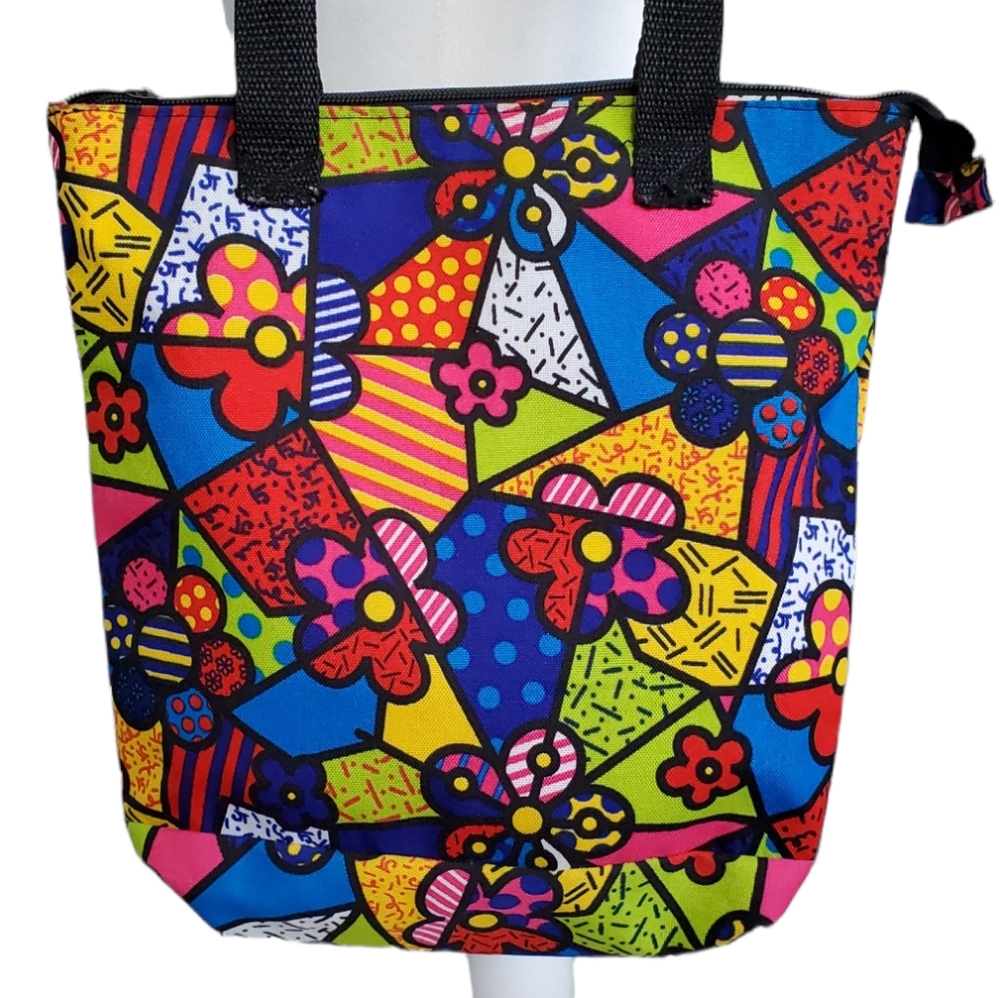 Romero Britto Style Pop Art Tote Bag